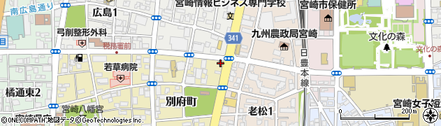 学校法人宮崎総合学院周辺の地図