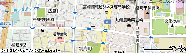 グリーンヒル広島通り　管理室周辺の地図