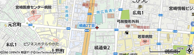 株式会社猿楽保険事務所宮崎営業所周辺の地図