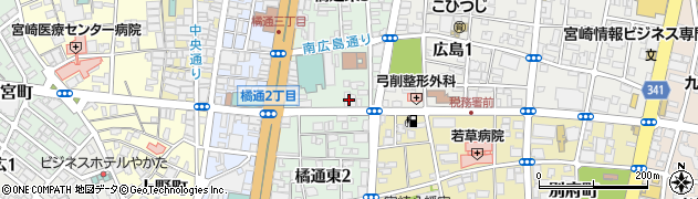 株式会社宮崎太陽銀行　厚生会館周辺の地図