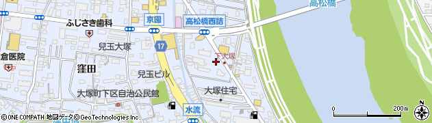 宮崎県宮崎市大塚町流合周辺の地図