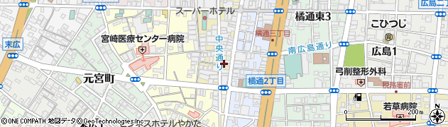 bar KURA 本店周辺の地図