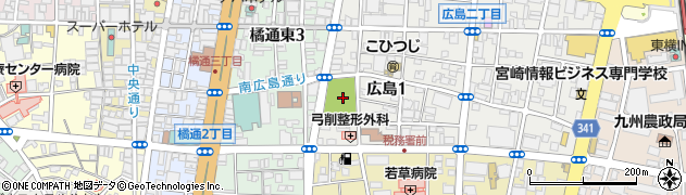 別府街区公園周辺の地図