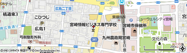 シーボン・フェイシャリストサロン宮崎店周辺の地図