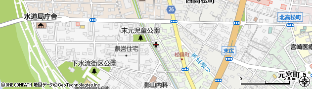 九州建設コンサルタント株式会社　宮崎支店周辺の地図