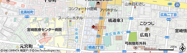 宮崎太陽銀行アートセンター出張所 ＡＴＭ周辺の地図