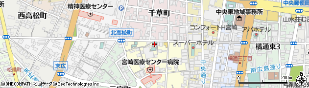 宮崎ライオンズホテル周辺の地図