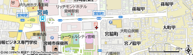 日特建設株式会社　宮崎営業所周辺の地図