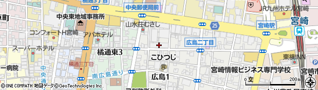 ＮＴＴ西日本宮崎支店　地下埋設物の立会いお問い合わせ周辺の地図