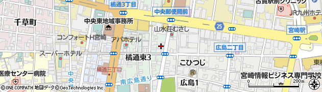 日本政策金融公庫宮崎支店農林水産事業周辺の地図