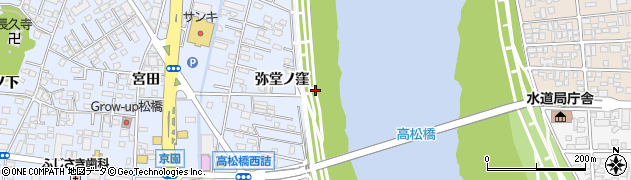 宮崎県宮崎市大塚町（弥堂ノ窪）周辺の地図