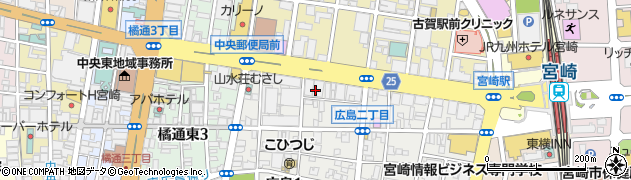 株式会社スタッフサービス　宮崎オフィス周辺の地図