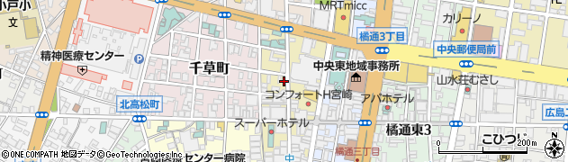 ホワイト急便中央店周辺の地図
