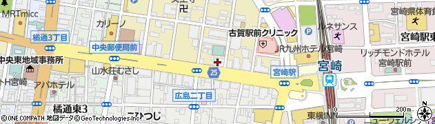 明治安田生命　宮崎営業所周辺の地図