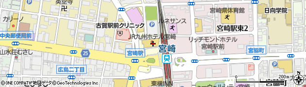 ローソン宮崎駅前店周辺の地図