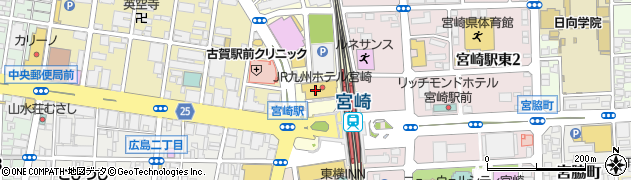宮崎市観光協会事務局周辺の地図