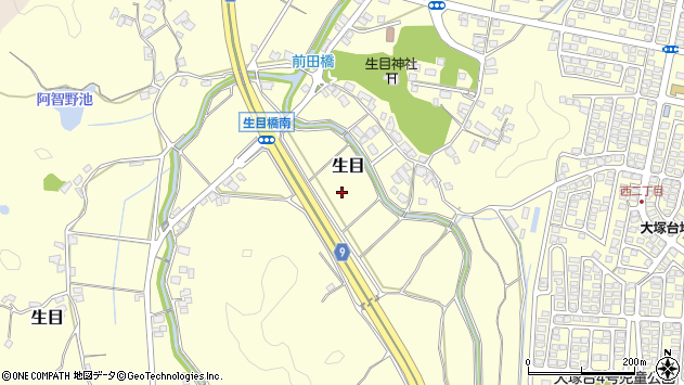 〒880-2103 宮崎県宮崎市生目の地図
