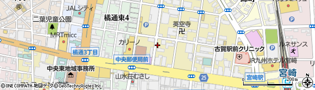 リパーク宮崎高千穂通第６駐車場周辺の地図