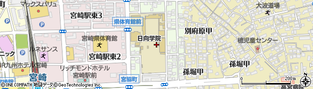 宮崎県宮崎市大和町周辺の地図