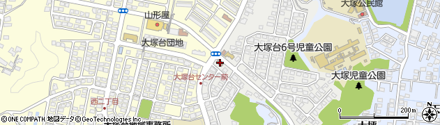 宮崎県警察　宮崎南警察署大塚台駐在所周辺の地図