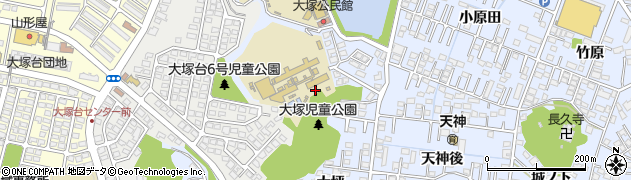 大塚街区公園周辺の地図