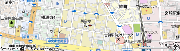 宮崎県宮崎市高千穂通周辺の地図