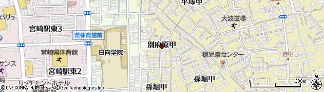 宮崎県宮崎市吉村町別府原甲周辺の地図