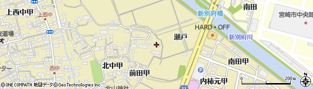 宮崎県宮崎市吉村町北中甲1228周辺の地図