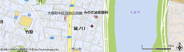 宮崎県宮崎市大塚町（樋ノ口）周辺の地図