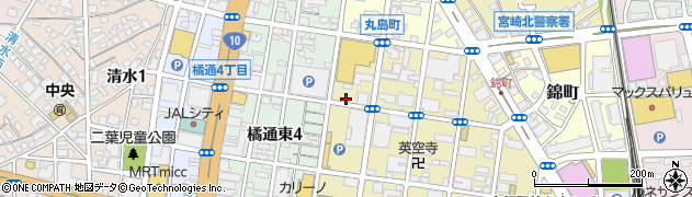 宮崎珠算学院周辺の地図