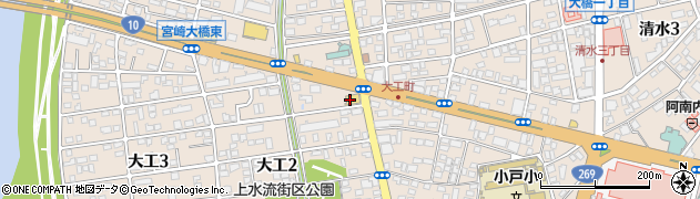 スシロー 宮崎大工店周辺の地図
