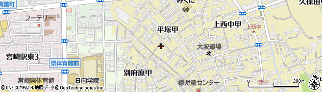 宮崎県宮崎市吉村町平塚甲1806周辺の地図