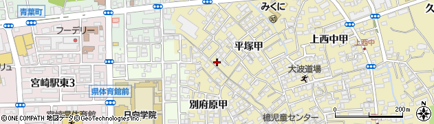 宮崎県宮崎市吉村町平塚甲1808周辺の地図