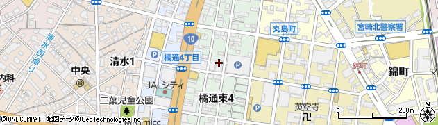 トイレつまり解決・水の生活救急車　宮崎市エリア専用ダイヤル周辺の地図