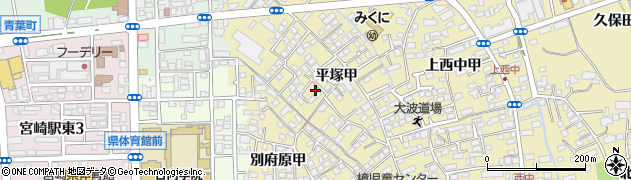 宮崎県宮崎市吉村町平塚甲1809周辺の地図