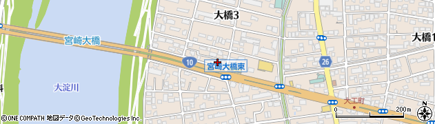 ローレルバンクマシン株式会社宮崎営業所周辺の地図