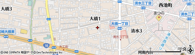 高千穂街区公園周辺の地図