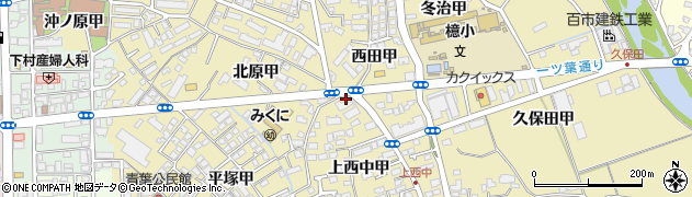 宮崎県宮崎市吉村町（上西中甲）周辺の地図