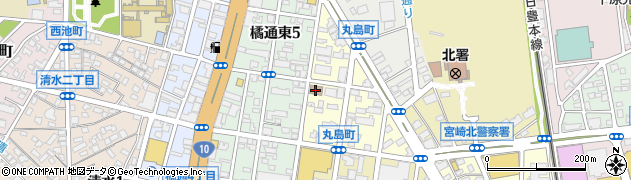宮崎労働基準監督署周辺の地図