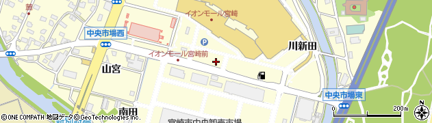 宮崎県宮崎市新別府町周辺の地図