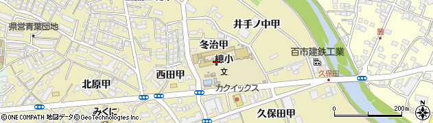 宮崎市立檍小学校周辺の地図