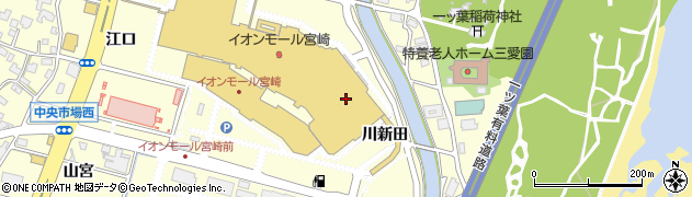 宮崎市東部市民サービスコーナー周辺の地図