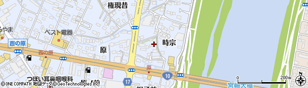 宮崎県宮崎市大塚町（時宗）周辺の地図