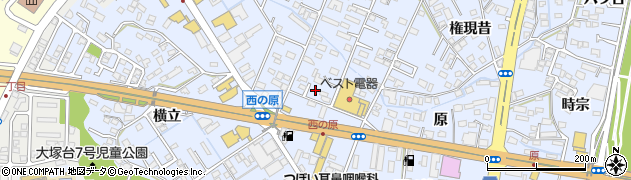宮崎県宮崎市大塚町西ノ原周辺の地図