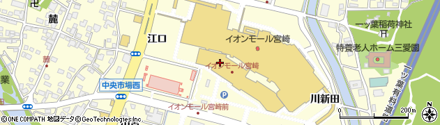 イオンモール宮崎Ｇ駐車場周辺の地図