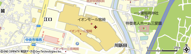 光学堂　イオンモール宮崎店周辺の地図