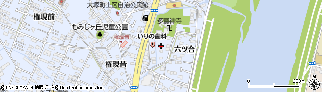 宮崎県宮崎市大塚町六ツ合695周辺の地図