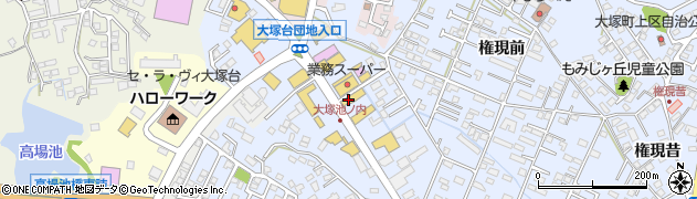 宮崎トヨタ　カローラ大塚店周辺の地図