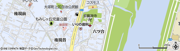 宮崎県宮崎市大塚町六ツ合689周辺の地図