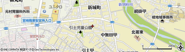 宮崎県宮崎市新城町13周辺の地図